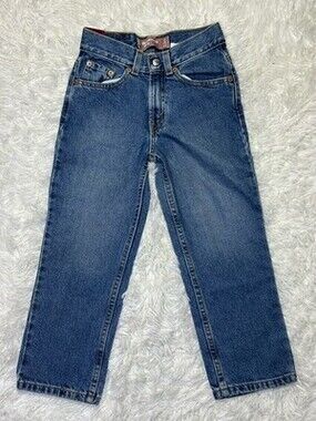 New Levi's 550 Relaxed Fit Boys Jeans Size 6 Regular Blue Denim NWT Vintage